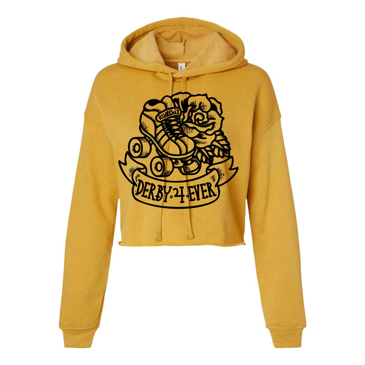 Derby 4 Ever Lightweight Cropped Hoodie (Gold)