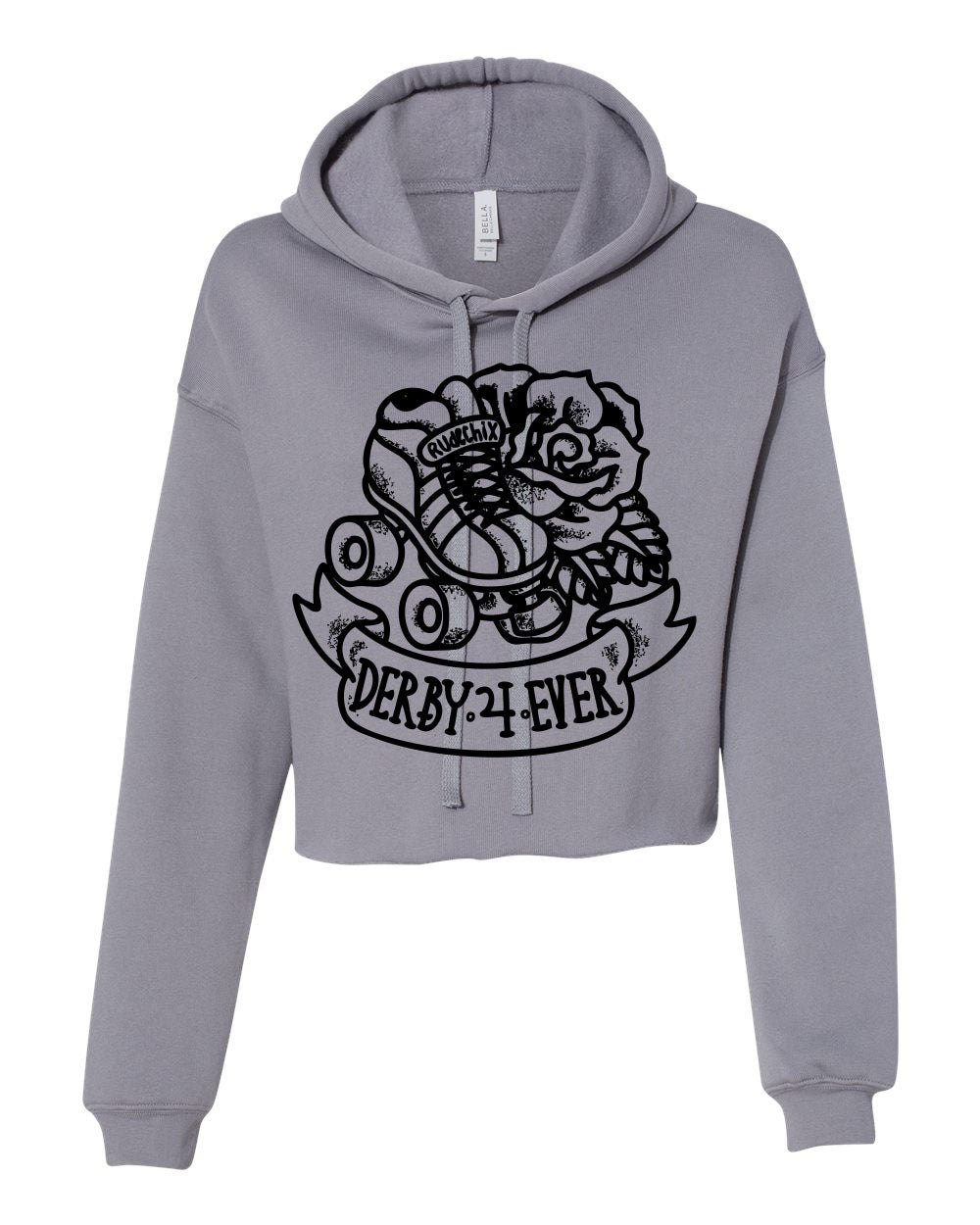 Derby 4 Ever Lightweight Cropped Hoodie (Storm Gray)