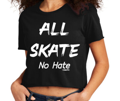 All Skate No Hate Crop Tee (black)