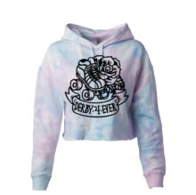 Derby 4 Ever Lightweight Cotton Candy Tie Dye Cropped Hoodie