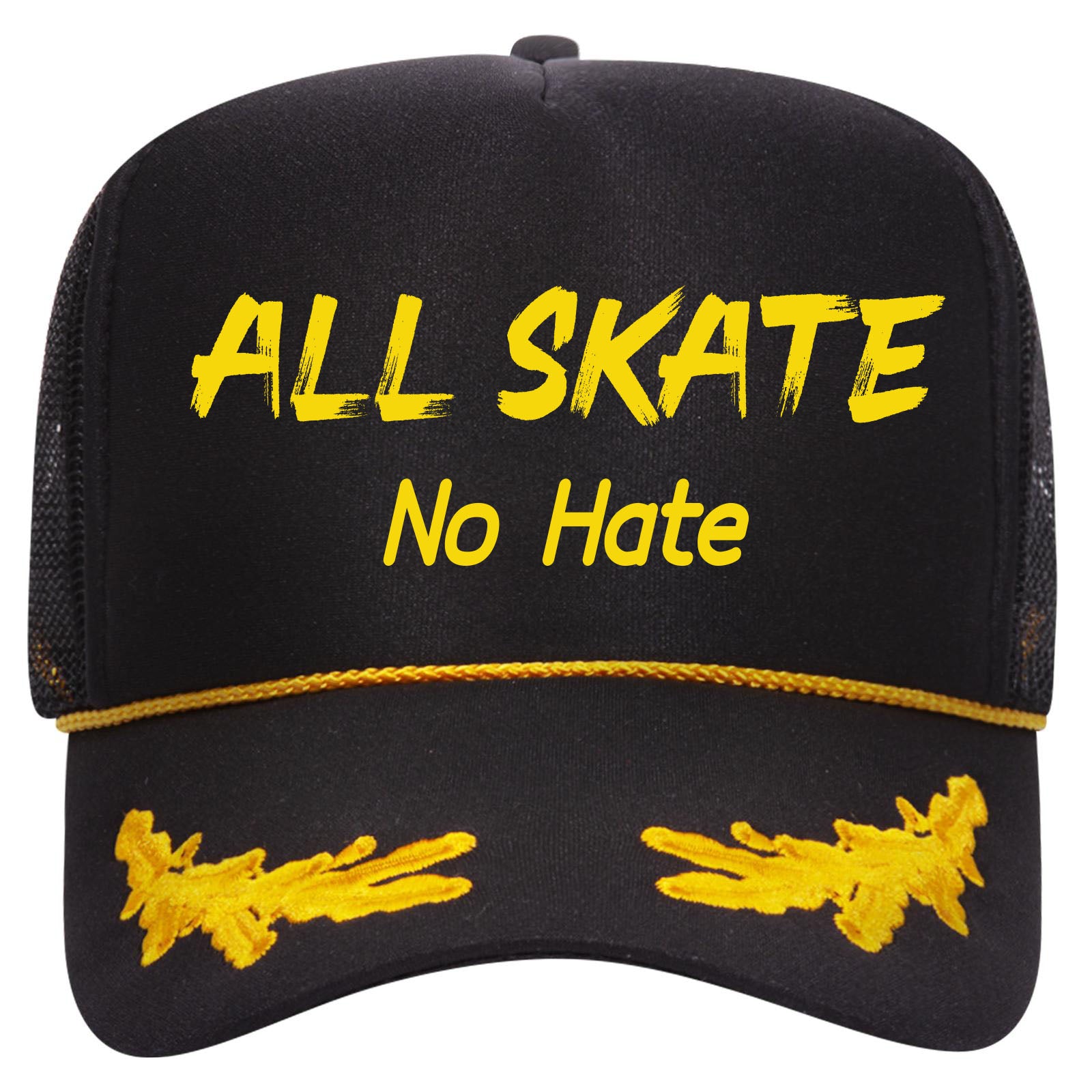 All Skate No Hate Captain Trucker Hat