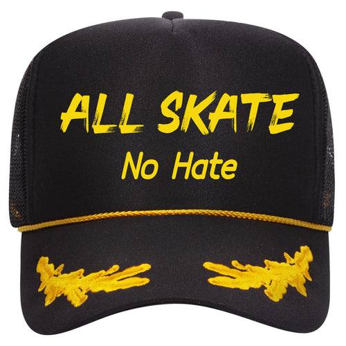 All Skate No Hate Captain Trucker Hat