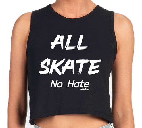 All Skate No Hate Crop Tank