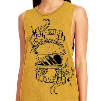 True Love Muscle Tank by Uncle Josh (Gold)