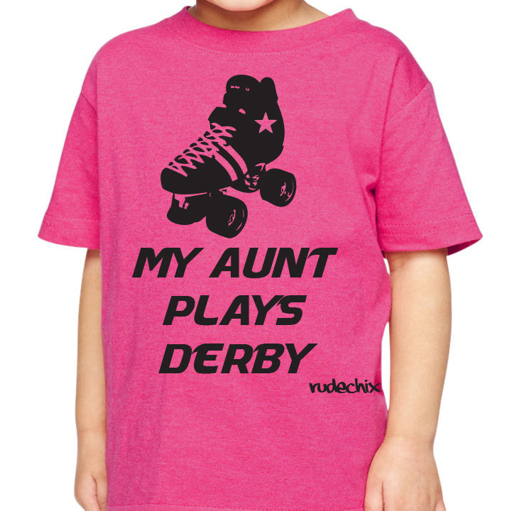 My Aunt Plays Derby Tee (Pink)