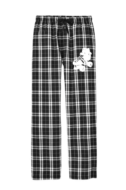 Unisex Skate Flannel Pajamas (Black & White)