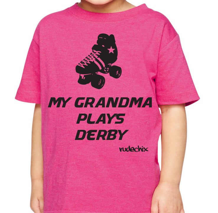 My Grandma Plays Derby Tee (Pink)