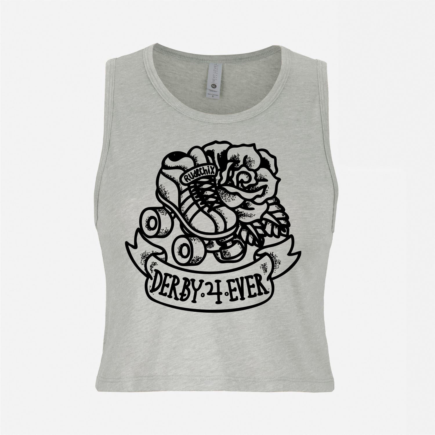 Derby 4 Ever Crop Tank (Gray)