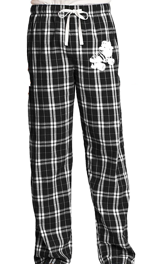 Unisex Roller Skate Flannel Pajama Bottoms