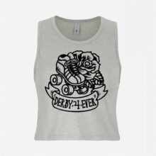 Derby 4 Ever Crop Tank by Mickey (gray)