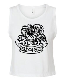 Derby 4 Ever Crop Tank by Mickey (white)